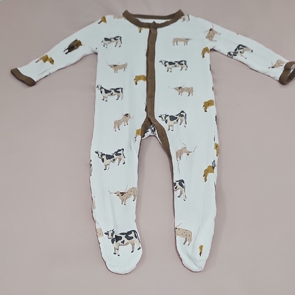 Kyte BABY footies White/brown - Picture 5 of 11